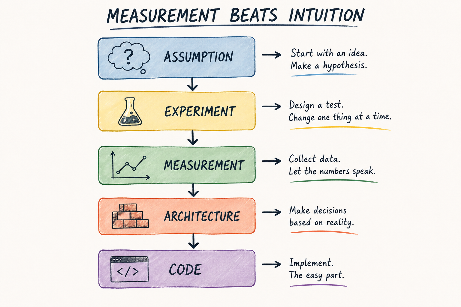 Measurement-driven refinement of channel communication strategy