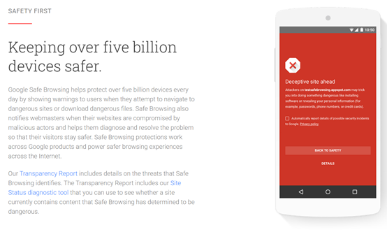 Google's Safe Browsing